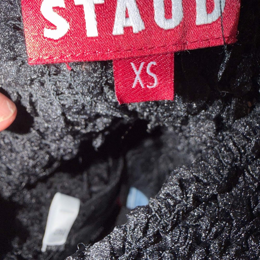 STAUD Black Sheer Puff Sleeve Blouse - Picture 5 of 6